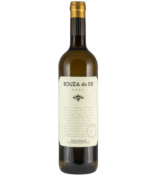 Bouza do Rei Albarino Rias Baixas 2024 fine white wine bottle from Galicia, Spain vineyards