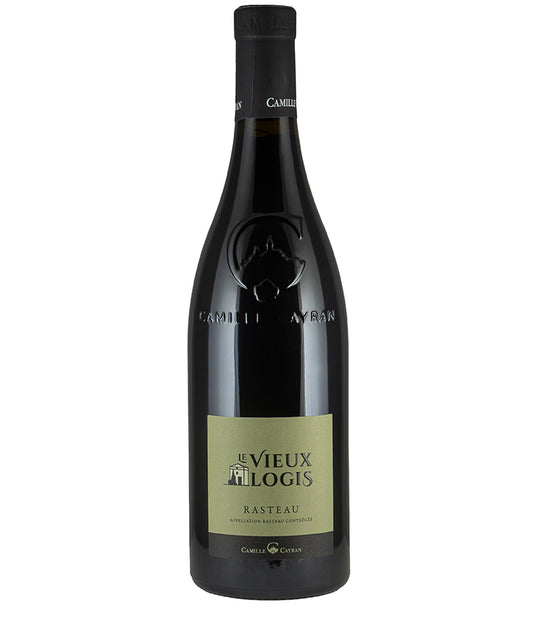 Bottle of Camille Cayran Le Vieux Logis Rasteau 2022 fine red wine from Rhône France