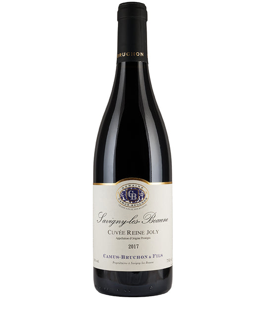 Domaine Camus-Bruchon Savigny-les-Beaune Cuvee Reine Joly 2022 red wine bottle with classic Burgundy label design