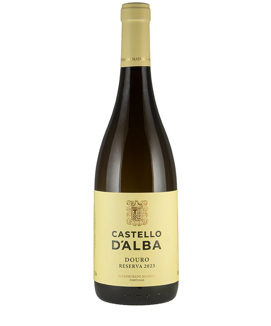 Castello d'Alba Branco Reserva 2023 bottle showcasing fine white wine from Portugal Douro region