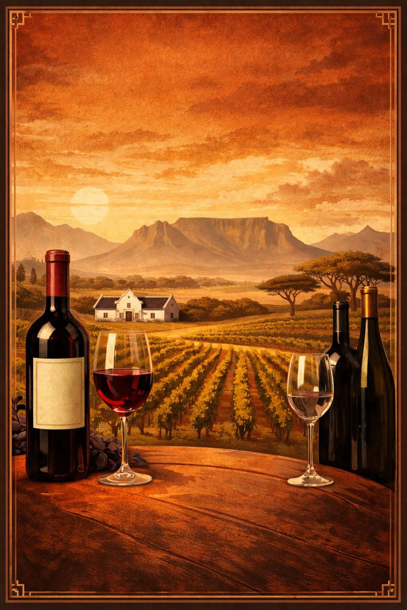 27.02.2026: "Cape to Glass" Wine Tasting event featuring South African wines – wine bottle image