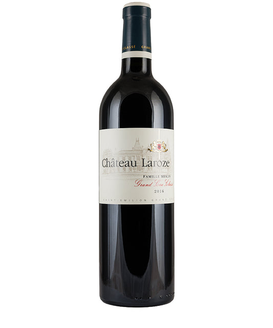 Chateau Laroze Grand Cru Classe Saint-Emilion Grand Cru 2016 red wine bottle with classic label from Bordeaux France