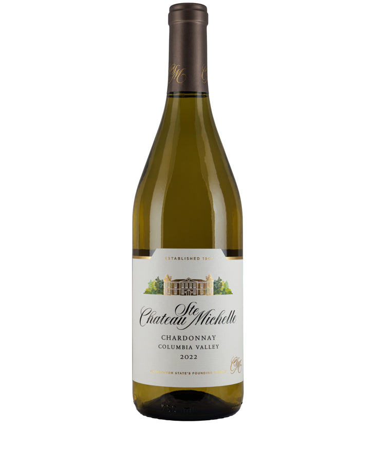 Chateau Ste Michelle Columbia Valley Chardonnay 2022 white wine bottle