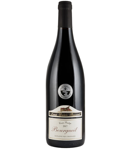 Domaine des Chesnaies Bourgueil Cuvée Prestige 2017 French red wine – wine bottle image