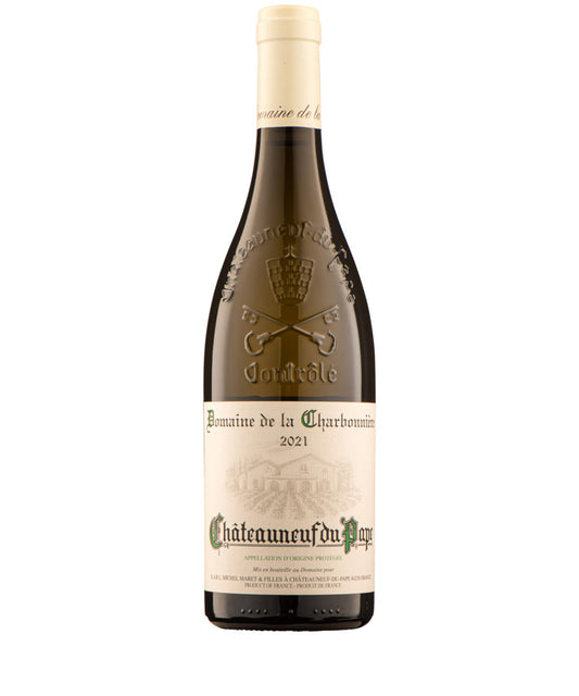Domaine de la Charbonniere Chateauneuf du Pape Blanc 2023 French white wine – wine bottle image