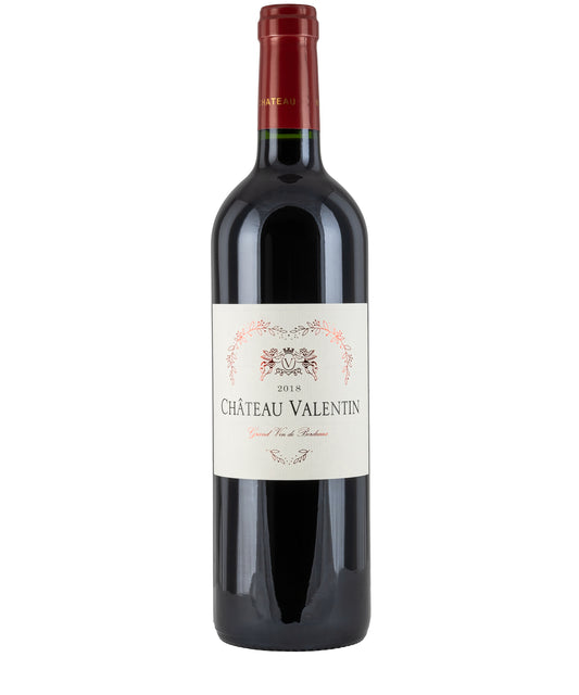 Chateau Valentin Cotes de Blaye 2018 red French Bordeaux wine bottle image