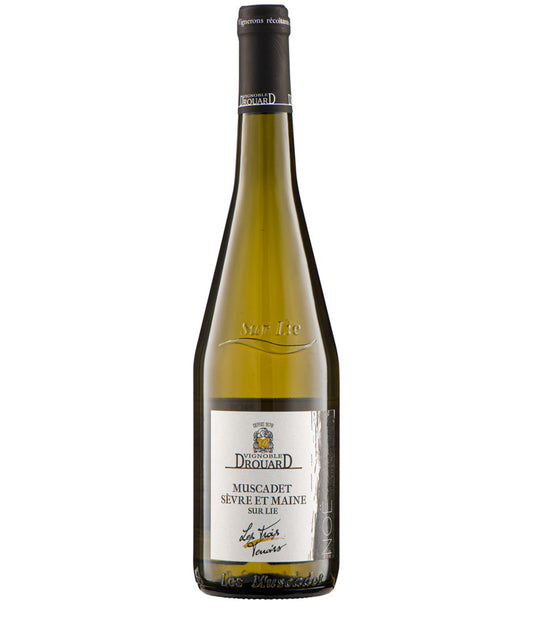 Vignoble Drouard Muscadet Sur Lie Les Trois Terroirs 2023 white French wine bottle image