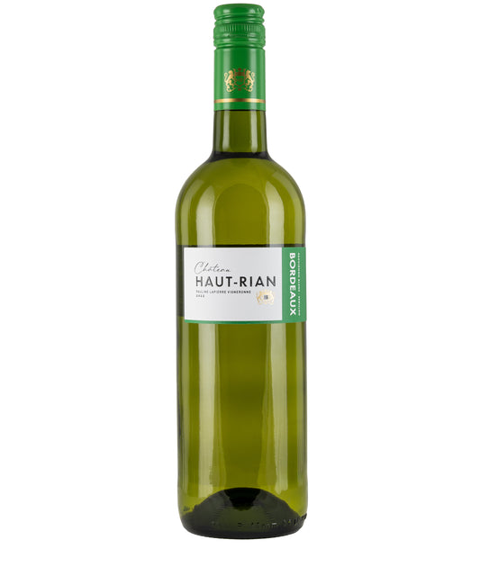 Chateau Haut Rian Bordeaux Blanc 2023 white French wine bottle image