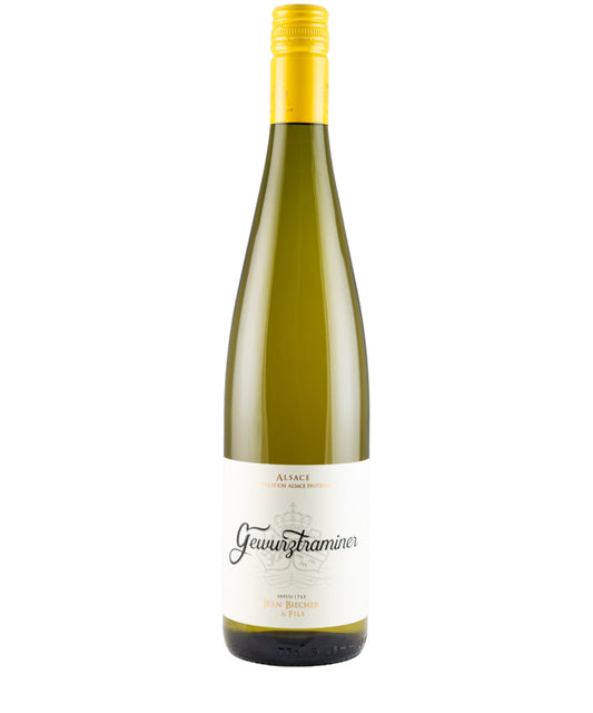 Jean Biecher & Fils Gewurztraminer 2023 French white wine from Alsace – wine bottle image