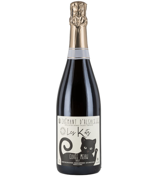 Domaine Klur Cuvee Meow Cremant d'Alsace Sans Soufre French sparkling wine bottle image