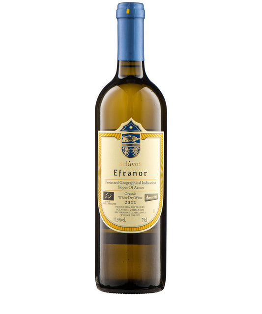Sclavos Efranor Moschatela White 2023 Greek white wine bottle image