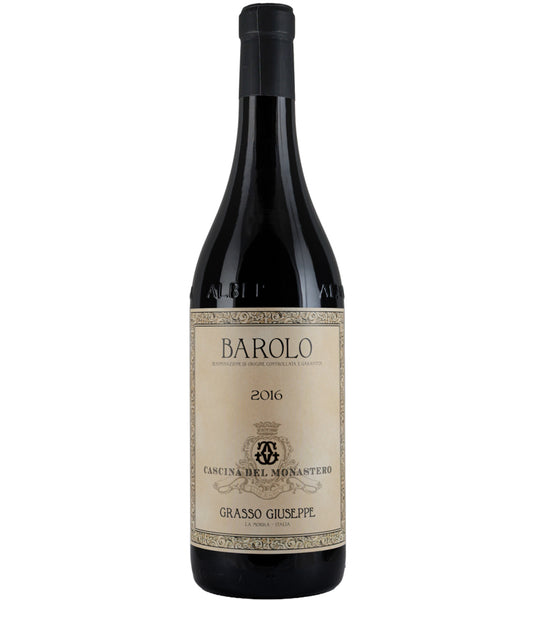 Cascina del Monastero Grasso Giuseppe Barolo Classico 2016 red wine bottle