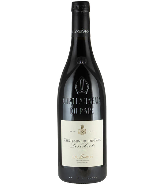 Domaine Roger Sabon Chateauneuf du Pape Cuvee Les Olivets 2023 fine wine bottle image isolated white background