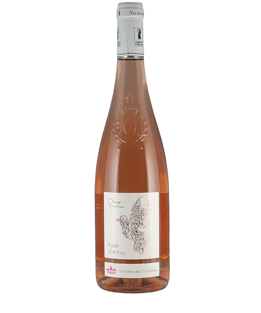 Domaine des Trottieres Rose d'Anjou Champ d'Oiseaux 2024 bottle of fine rosé wine from France Loire region