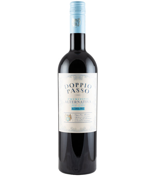 Doppio Passo Primitivo Alternativa Alcohol Free Italian red wine from Puglia – wine bottle image