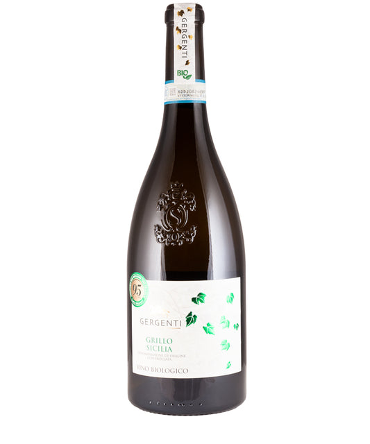 Gergenti Organic Grillo 2024 white Sicilian Italian wine – wine bottle image