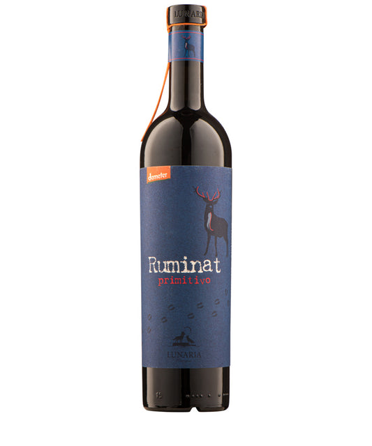 Lunaria Ruminat Primitivo 2024 red Italian wine from Puglia – wine bottle image