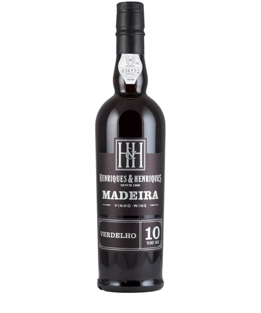 Henriques & Henriques Madeira 10 Year Old Verdelho 50cl fortified Portuguese white wine bottle image