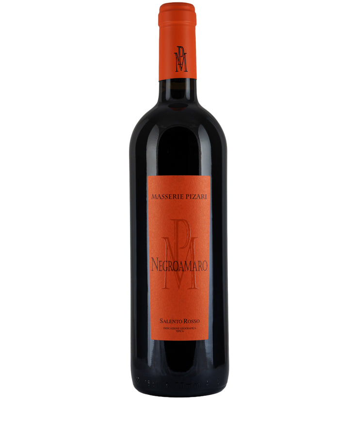 Masserie Pizari Salento Rosso Negroamaro 2022 red wine bottle