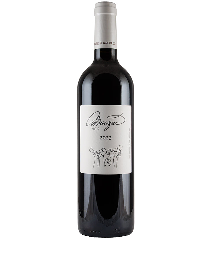 Bottle of Domaine Plageoles Mauzac Noir 2024 red wine from South West France, vintage 2023