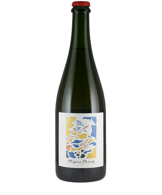 Domaine Chatzivaritis Migma Petnat White 2022 organic wine bottle with artistic label on white background