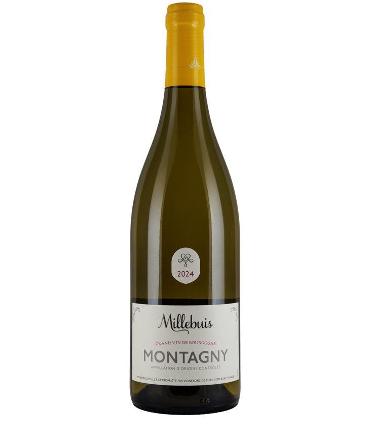 Montagny Blanc Millebuis Vignerons de Buxy 2024 white wine bottle