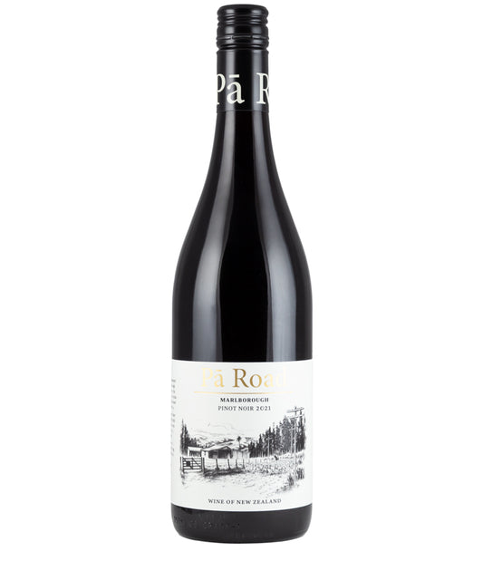 Pa Road Pinot Noir 2021 red wine from Marlborough New Zealand – wine bottle image