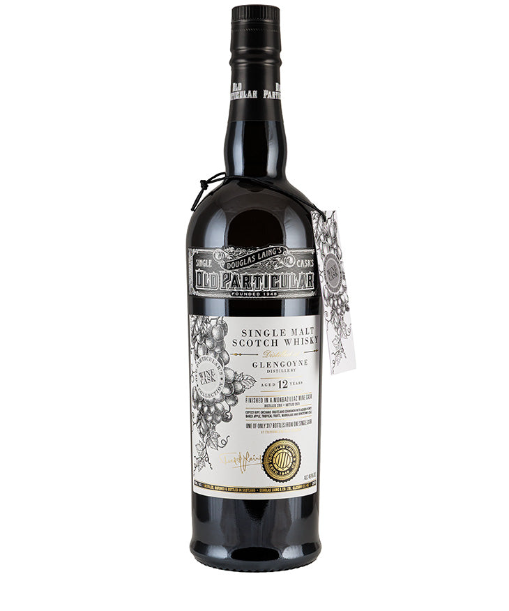 Bottle of Glengoyne 12 Year Old Old Particular Monbazillac Wine Cask single malt Scotch whisky