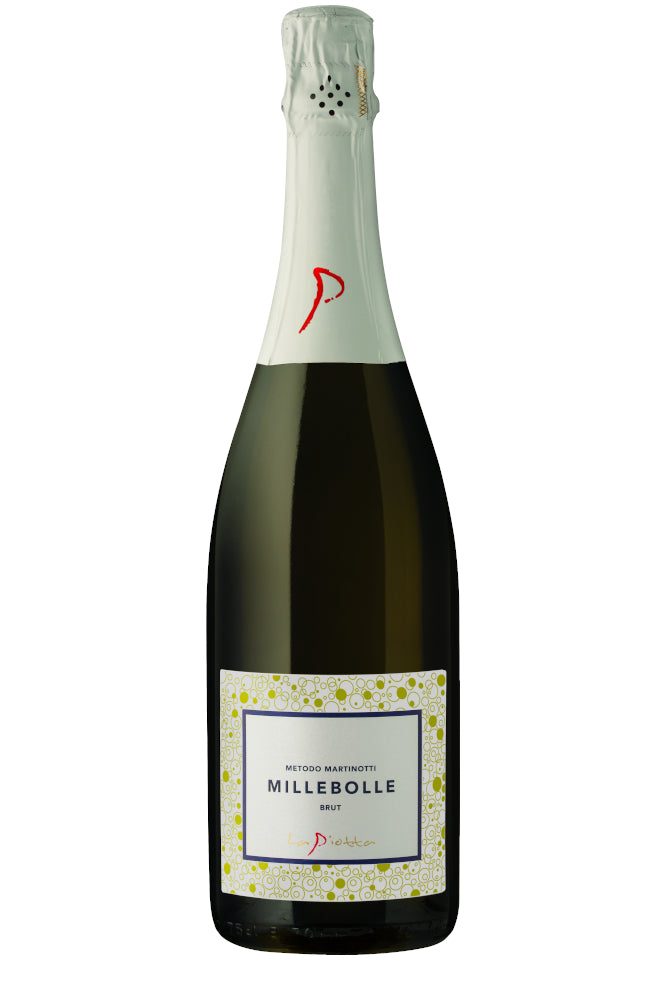 La Piotta MilleBolle Brut Organic Sparkling Wine 2024 bottle, Italian organic sparkling wine – wine bottle image