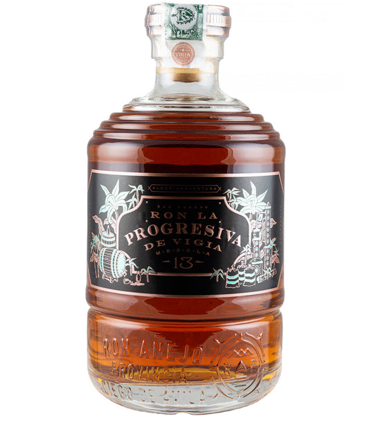Ron La Progresiva de Vigia 13 aged rum spirit bottle image