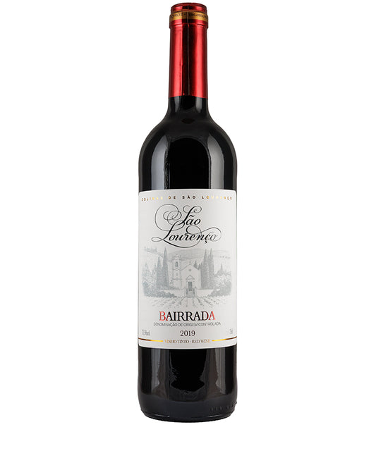 Colinas de Sao Lourenco Bairrada Tinto 2019 bottle with elegant label and rich red wine from Portugal