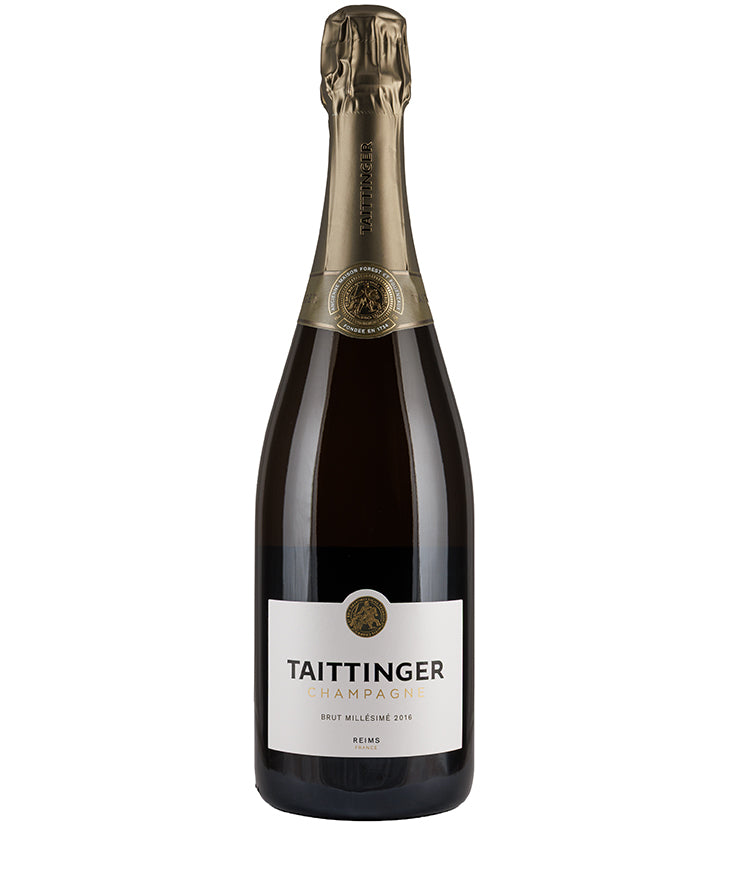 Champagne Taittinger Vintage Brut Millesime 2016 French sparkling wine bottle image