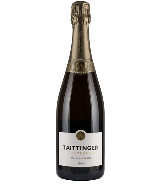 Champagne Taittinger Vintage Brut Millesime 2016 French sparkling wine bottle image
