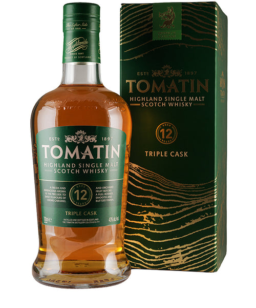 Tomatin 12 Year Old Single Malt Whisky, Scotland, 43% ABV