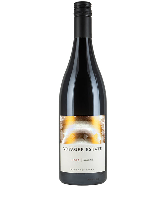 Voyager Estate Shiraz 2019 bottle from Margaret River featuring fine wine with aromatic bright notes.