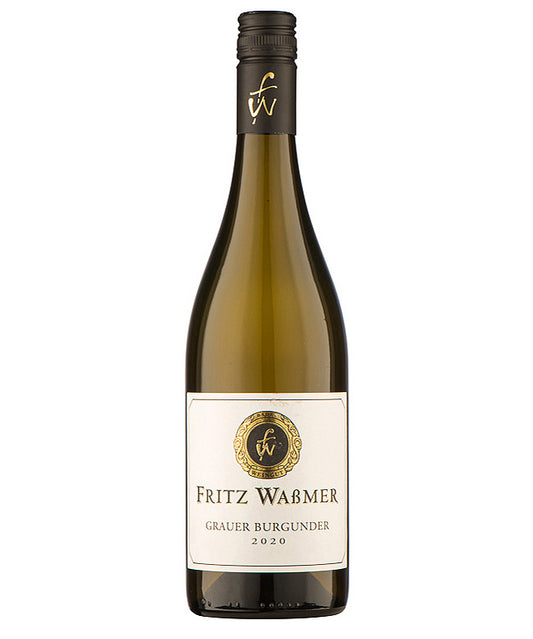 Fritz Wassmer Grauer Burgunder 2022 white German wine bottle image