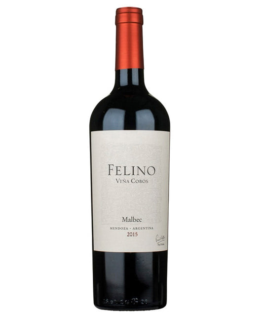 Vina Cobos Felino Malbec 2024 red Argentine wine from Mendoza – wine bottle image