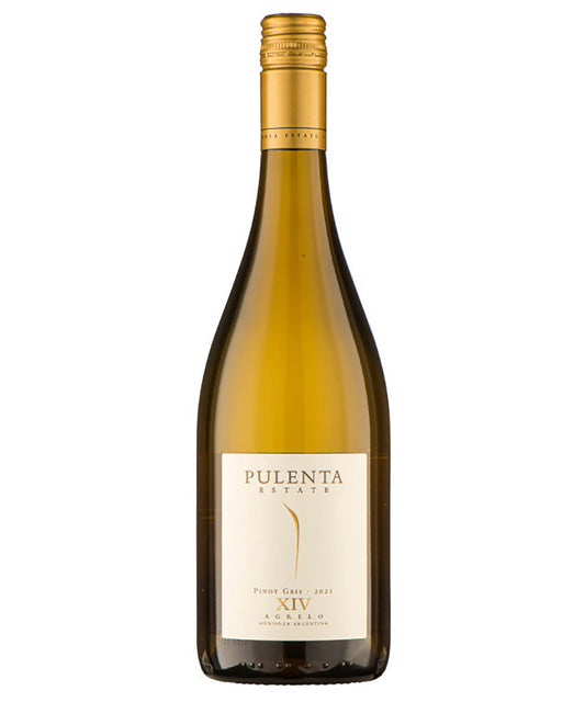 Pulenta Estate Pinot Gris 2023 white wine from Argentina – wine bottle image
