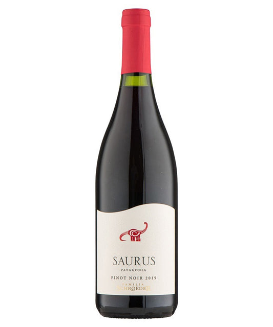 Familia Schroeder Saurus Pinot Noir 2023 red Argentine wine from Patagonia – wine bottle image
