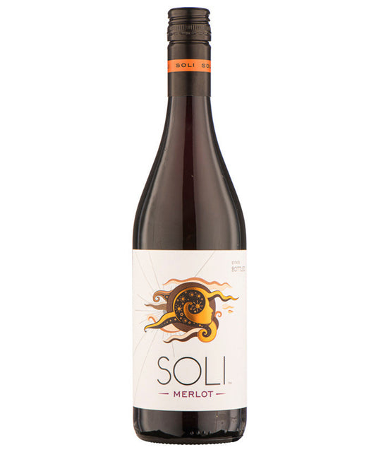 Soli Merlot Thracian Valley 2022 red Bulgarian wine bottle image