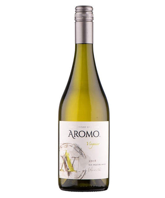 Aromo Viognier 2023 Chile white wine bottle image