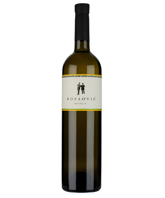 Kozlovic Malvazija 2023 white Croatian wine from Istria – wine bottle image