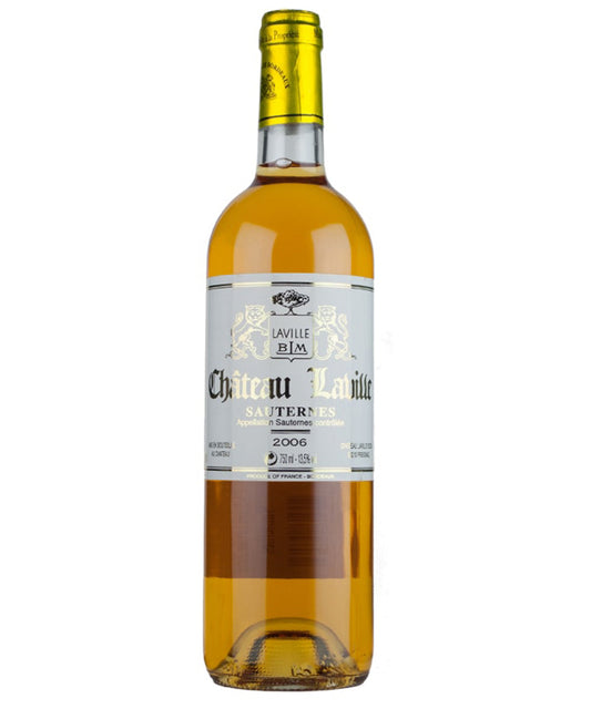 Chateau Laville Sauternes 37.5cl 2022 French white wine from Bordeaux – wine bottle image