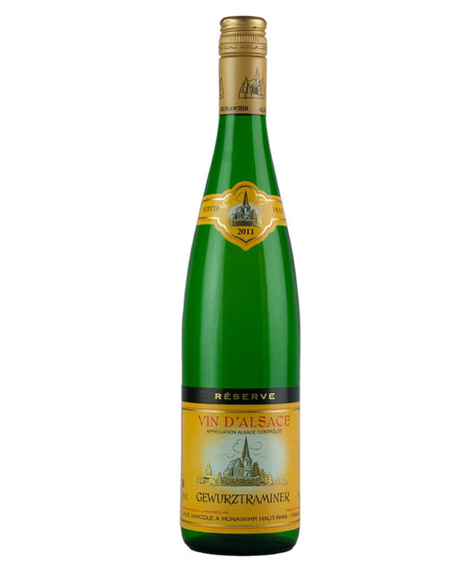 Cave de Hunawihr Gewurztraminer Reserve 2021 white French Alsace wine bottle image