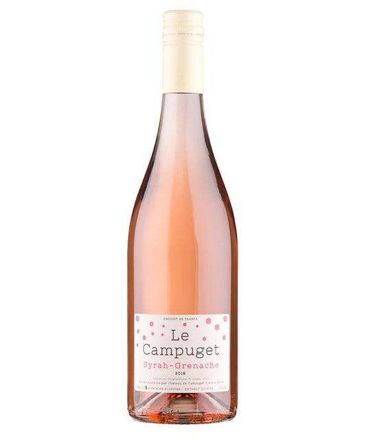 Le Campuget Syrah Grenache Rose VdP du Gard 2024 French rosé wine – wine bottle image