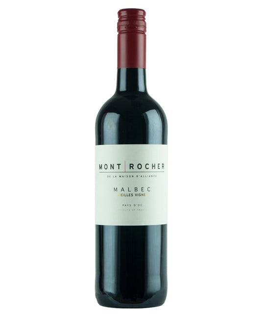 Mont Rocher Malbec IGP Pays D'Oc 2024 red French wine bottle image