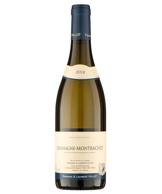 Domaine Pillot Chassagne-Montrachet Blanc 2022 white French Burgundy wine bottle image
