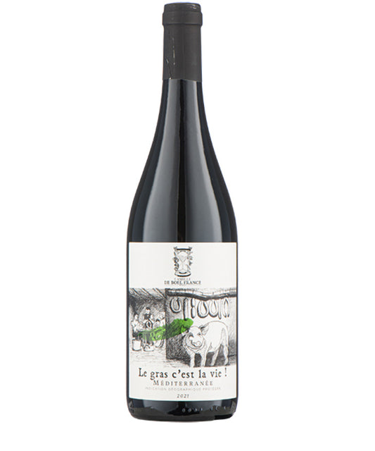 Famille de Boel France 'Le Gras C'est La Vie' 2023 red French wine – wine bottle image