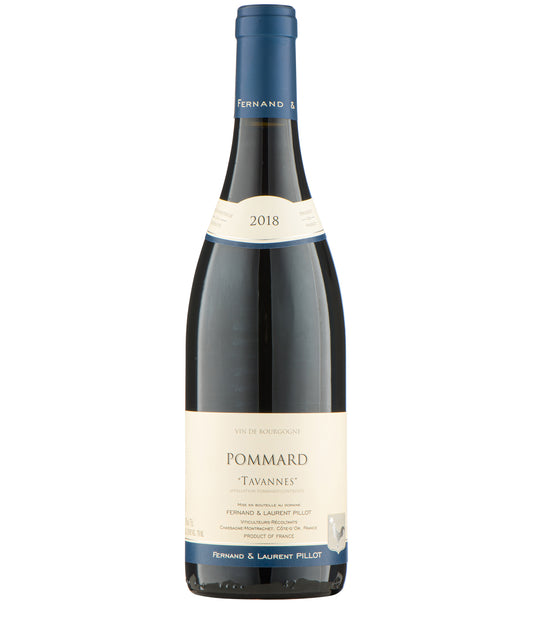 Domaine Fernand et Laurent Pillot Pommard Tavannes 2018 red Burgundy French wine bottle image