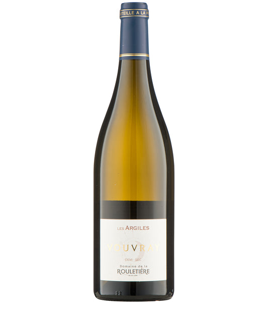 Domaine de la Rouletiere Les Argiles Vouvray Demi-Sec 2024 white French wine bottle image